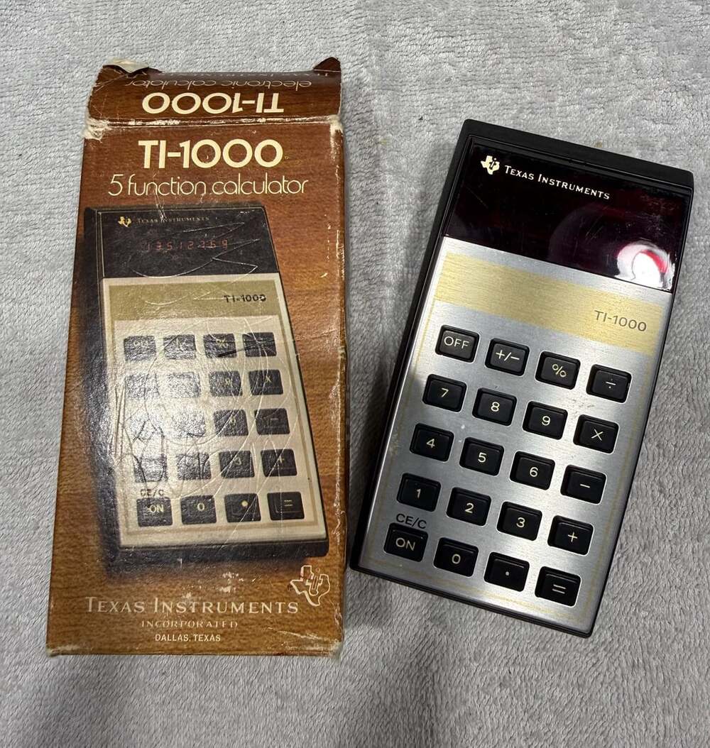 Texas Instruments Ti-1000 5 Function Calculator